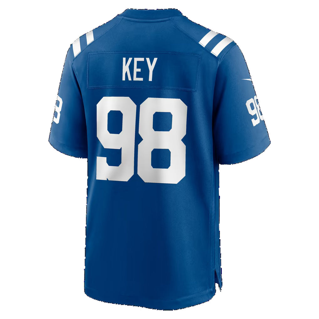 IN.Colts #98 Arden Key Royal Team Game Football jersey Fedasgoge
