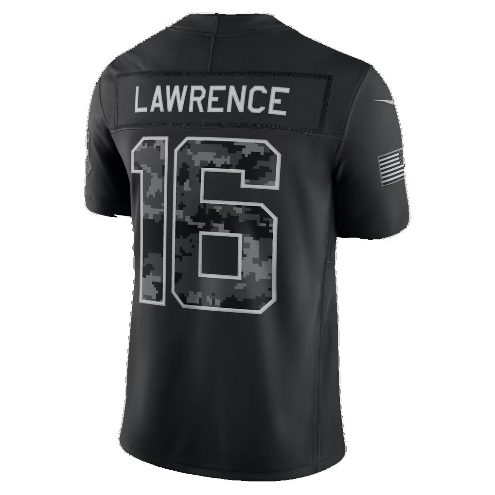 J.Jaguars #16 Trevor Lawrence Black 2026 Salute to Service Stitched Limited Football jersey Fedasgoge