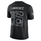 J.Jaguars #16 Trevor Lawrence Black 2026 Salute to Service Stitched Limited Football jersey Fedasgoge