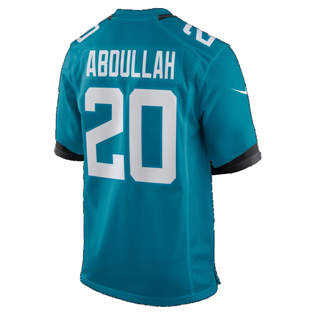 J.Jaguars #20 Ameer Abdullah Teal Team Game Football jersey Fedasgoge