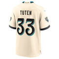 J.Jaguars #33 Bhayshul Tuten Natural 2026 Rivalries Collection Game Jersey Fedasgoge