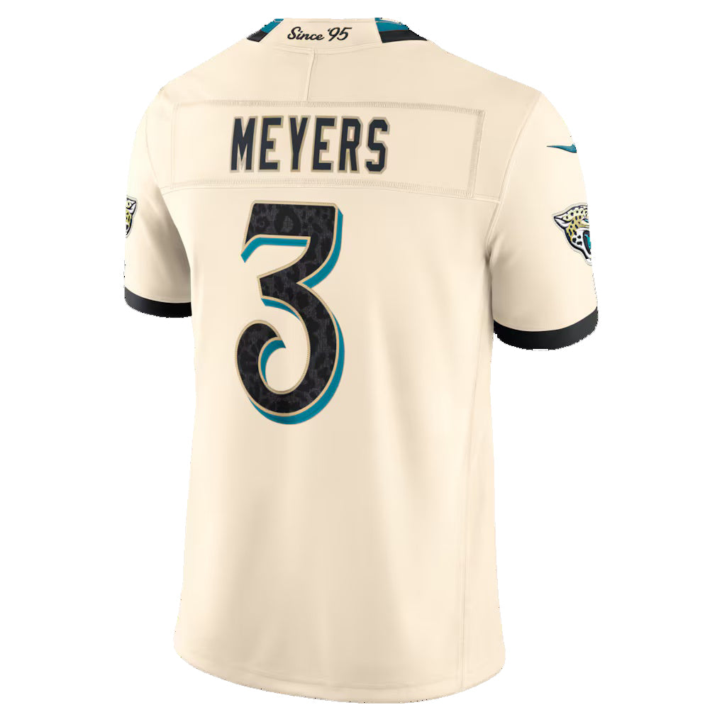 J.Jaguars #3 Jakobi Meyers Natural 2026 Rivalries Collection Stitched Limited Jersey Fedasgoge