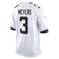 J.Jaguars #3 Jakobi Meyers White Fedasgoge Game Jersey