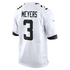 J.Jaguars #3 Jakobi Meyers White Fedasgoge Game Jersey