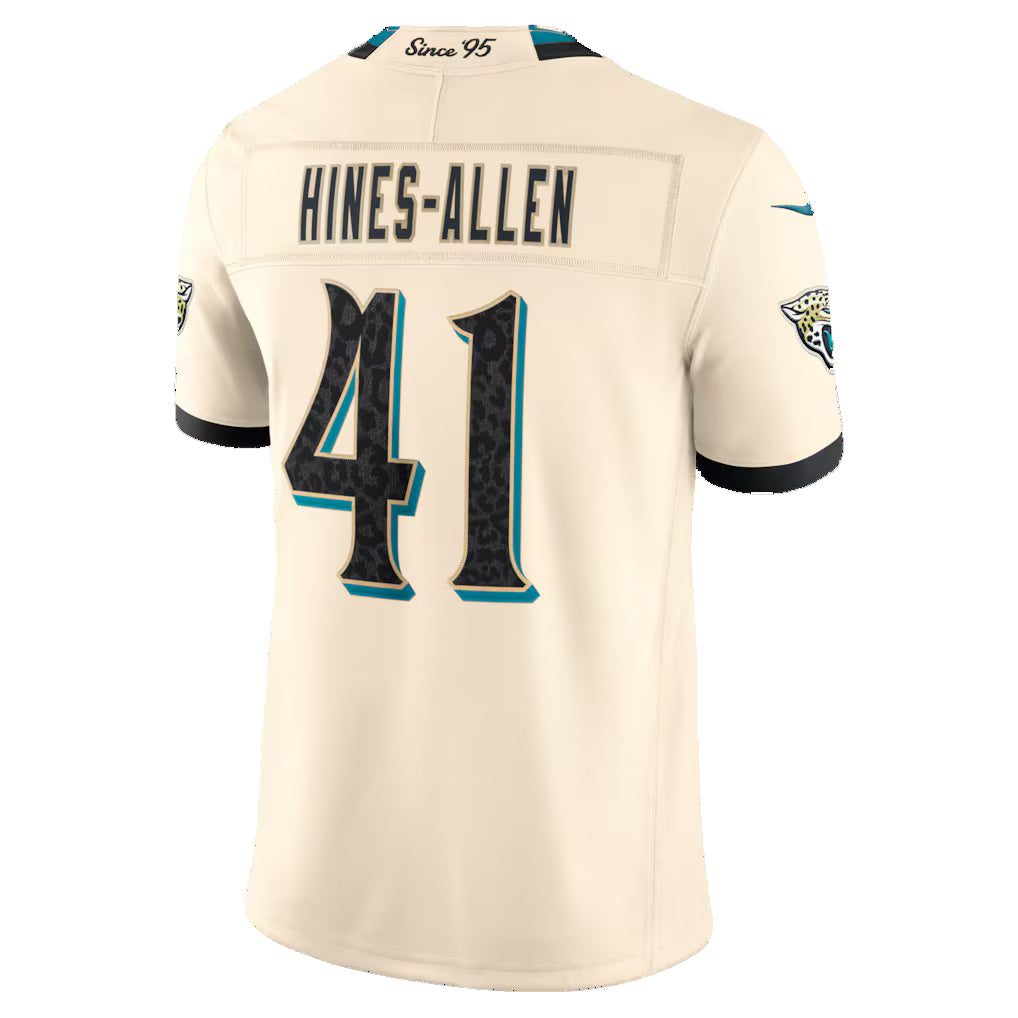 J.Jaguars #41 Josh Hines-Allen Natural 2026 Rivalries Collection Stitched Limited Jersey Fedasgoge