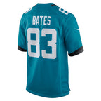 J.Jaguars #83 Brenden Bates Teal Team Game Jersey Fedasgoge