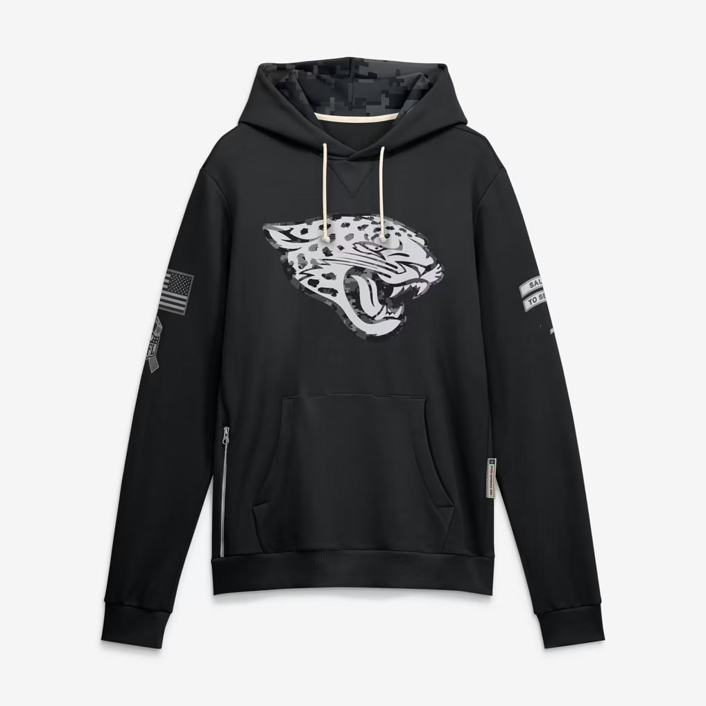 J.Jaguars 2026 Salute To Service Club Pullover Hoodie Cheap sale Birthday and Christmas gifts Stitched American Football jersey Fedasgoge