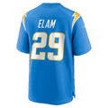 LA.Chargers #29 Kaiir Elam Powder Blue Team Game Football jersey Fedasgoge