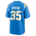 LA.Chargers #35 Amar Johnson Powder Blue Team Game Football jersey Fedasgoge