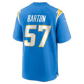 LA.Chargers #57 Lander Barton Powder Blue Team Game Football jersey Fedasgoge