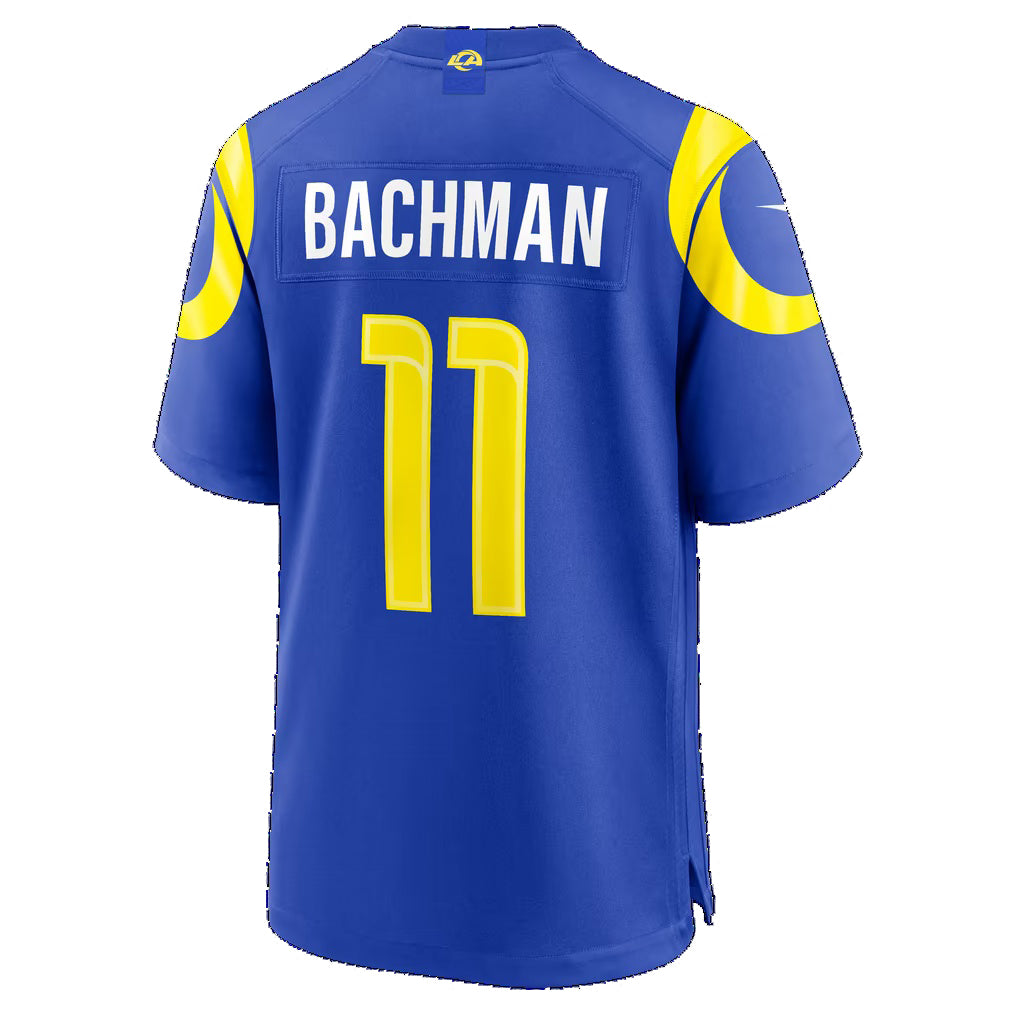 LA.Rams #11 Alex Bachman Royal Team Game Football jersey Fedasgoge