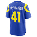 LA.Rams #41 Zech McPhearson Royal Team Game Jersey Fedasgoge