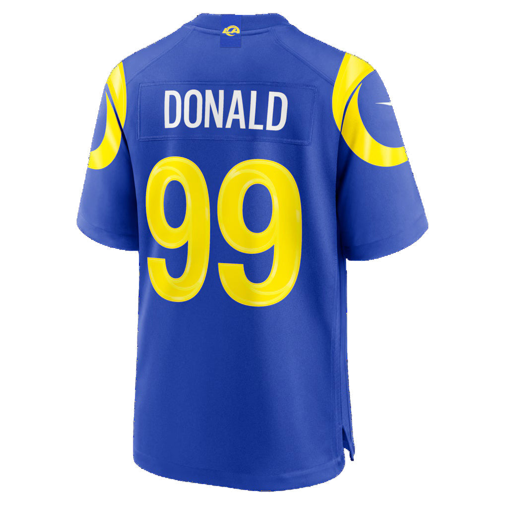 LA.Rams #99 Aaron Donald Royal Game Jersey Fedasgoge