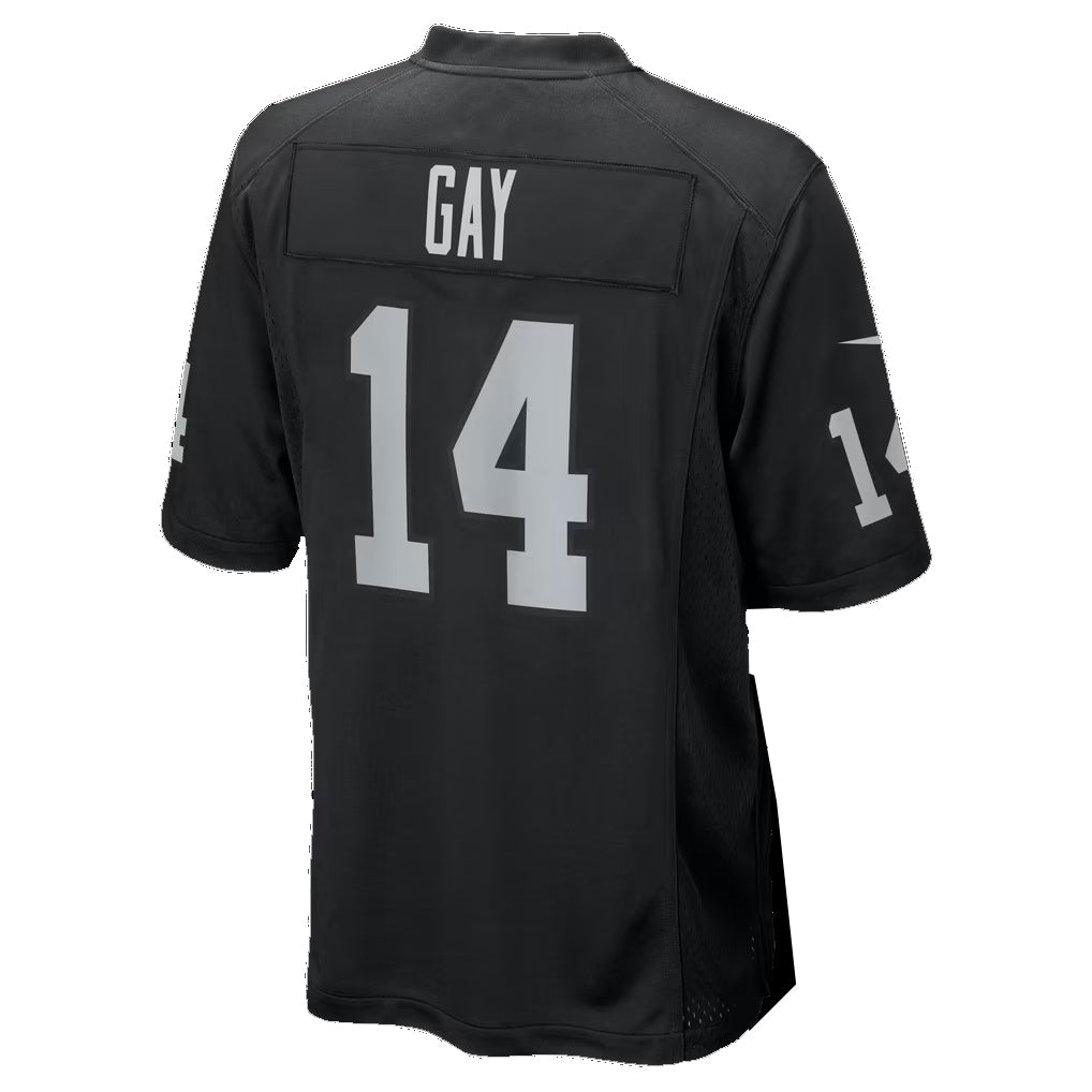 LV.Raiders #14 Matt Gay Black Team Game Football jersey Fedasgoge