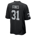 LV.Raiders #31 Treydan Stukes Black Team Game Football jersey Fedasgoge