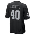 LV.Raiders #40 Devin Lafayette Black Team Game Football jersey Fedasgoge