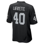 LV.Raiders #40 Devin Lafayette Black Team Game Football jersey Fedasgoge