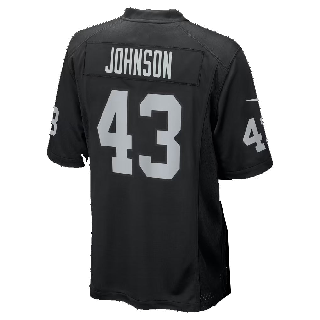 LV.Raiders #43 Dalton Johnson Black Team Game Football jersey Fedasgoge