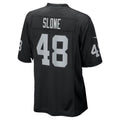 LV.Raiders #48 Cian Slone Black Team Game Football jersey Fedasgoge