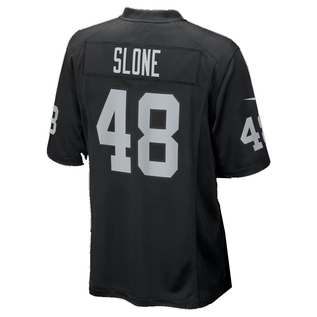 LV.Raiders #48 Cian Slone Black Team Game Football jersey Fedasgoge
