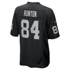 LV.Raiders #84 Carter Runyon Black Team Game Football jersey Fedasgoge