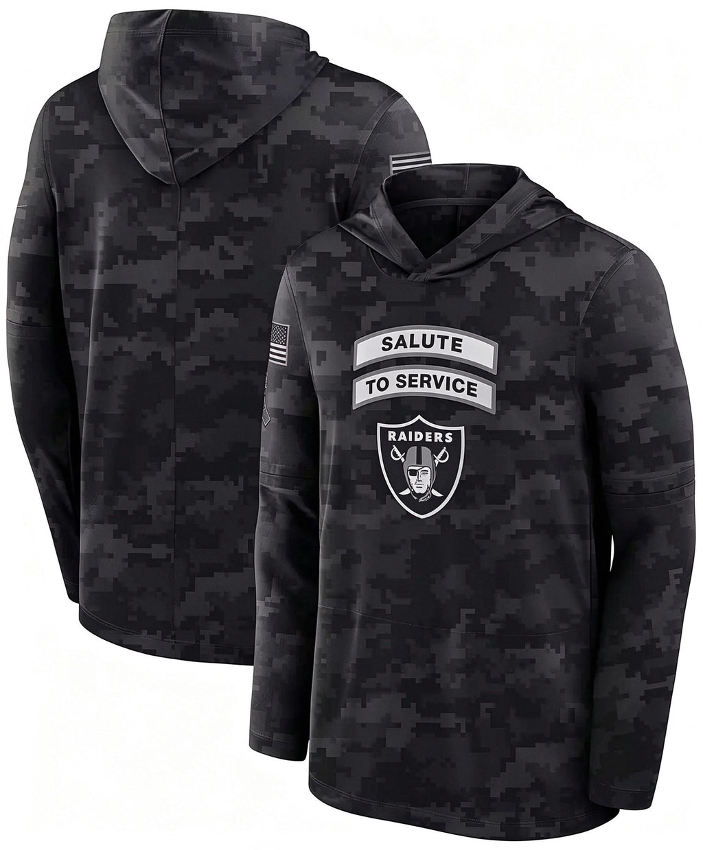 LV.Raiders 2026 Salute To Service Club Pullover Hoodie Cheap sale Birthday and Christmas gifts Stitched American Jersey Fedasgoge
