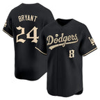 Los Angeles Dodgers Front #8 Back #24 Kobe Bryant Black 'Halloween Mummy Edition' Premier Limited Stitched Baseball jersey Fedasgoge