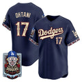 Los Angeles Dodgers #17 Shohei Ohtani x Dia De Los Muertos Navy 2026 Baseball jersey Fedasgoge