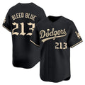 Los Angeles Dodgers #213 Bleed Blue Black 'Halloween Mummy Edition' Premier Limited Stitched Baseball jersey Fedasgoge