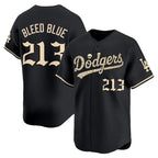 Los Angeles Dodgers #213 Bleed Blue Black 'Halloween Mummy Edition' Premier Limited Stitched Baseball jersey Fedasgoge