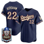 Los Angeles Dodgers #22 Clayton Kershaw x Dia De Los Muertos Navy 2026 Baseball jersey Fedasgoge