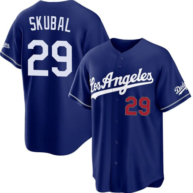 Los Angeles Dodgers #29 Tarik Skubal Royal Alternate Stadium Stitched Jersey Fedasgoge