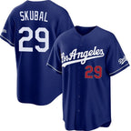 Los Angeles Dodgers #29 Tarik Skubal Royal Alternate Stadium Stitched Jersey Fedasgoge