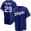 Los Angeles Dodgers #29 Tarik Skubal Royal Alternate Stitched Jersey Fedasgoge