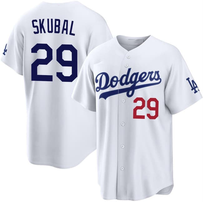 Los Angeles Dodgers #29 Tarik Skubal White 2026 Home Limited Stitched Jersey Fedasgoge