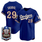 Los Angeles Dodgers #29 Tarik Skubal x Dia De Los Muertos Royal 2026 Baseball jersey Fedasgoge