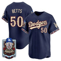 Los Angeles Dodgers #50 Mookie Betts x Dia De Los Muertos Navy 2026 Baseball jersey Fedasgoge