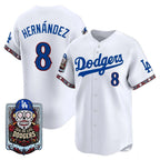 Los Angeles Dodgers #8 Enrique Hern¨¢ndez x Dia De Los Muertos White 2026 Baseball jersey Fedasgoge