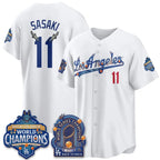Los Angeles Dodgers #11 Roki Sasaki DB Night White Fedasgoge 2026 Vapor Jersey - Stitched