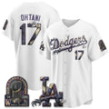 Los Angeles Dodgers #17 Shohei Ohtani White Fedasgoge Nightmare Halloween Edition Baseball Jersey