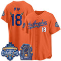 Los Angeles Dodgers #18 MVP DB Night Orange Fedasgoge 2026 Vapor Jersey - Stitched
