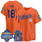 Los Angeles Dodgers #18 MVP DB Night Orange Fedasgoge 2026 Vapor Jersey - Stitched