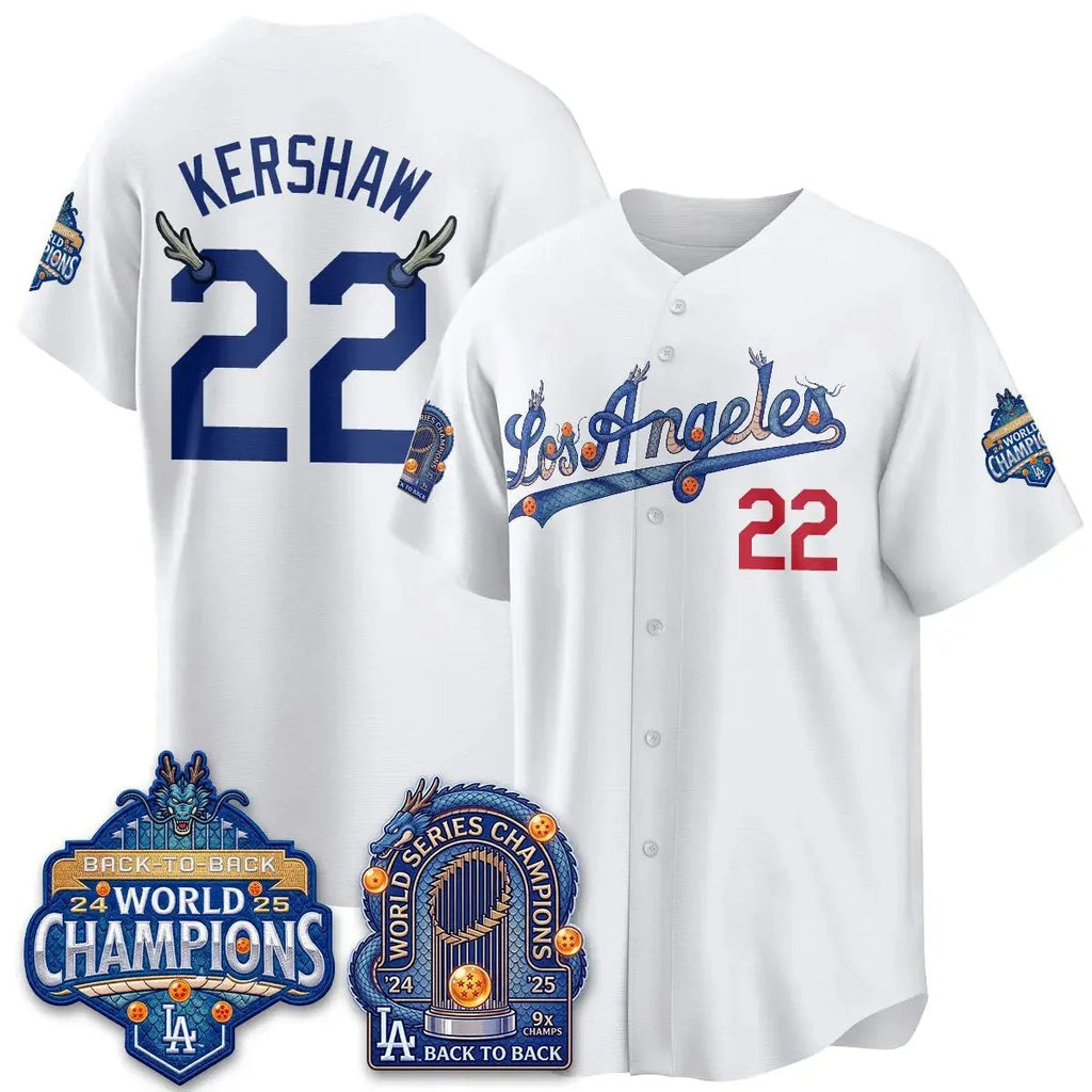 Los Angeles Dodgers #22 Clayton Kershaw DB Night White Fedasgoge 2026 Vapor Jersey - Stitched