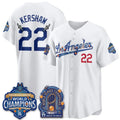 Los Angeles Dodgers #22 Clayton Kershaw DB Night White Fedasgoge 2026 Vapor Jersey - Stitched