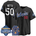 Los Angeles Dodgers #50 Mookie Betts DB Night Black Fedasgoge 2026 Vapor Jersey - Stitched