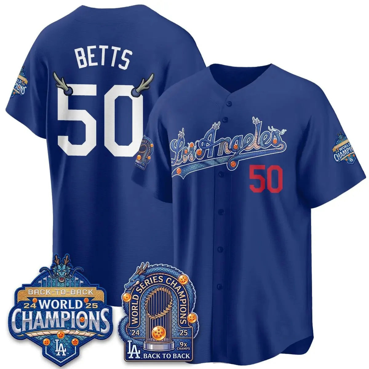 Los Angeles Dodgers #50 Mookie Betts DB Night Royal Fedasgoge 2026 Vapor Jersey - Stitched