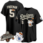 Los Angeles Dodgers #5 Freddie Freeman Black Fedasgoge Halloween 2026 Vapor V2 Stitched Jersey