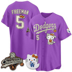 Los Angeles Dodgers #5 Freddie Freeman Purple Fedasgoge Halloween 2026 Vapor V2 Stitched Jersey