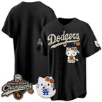 Los Angeles Dodgers Black Fedasgoge Halloween 2026 Vapor V2 Stitched Team Jersey