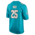 M.Dolphins #25 Julius Wood Aqua Team Game Football jersey Fedasgoge